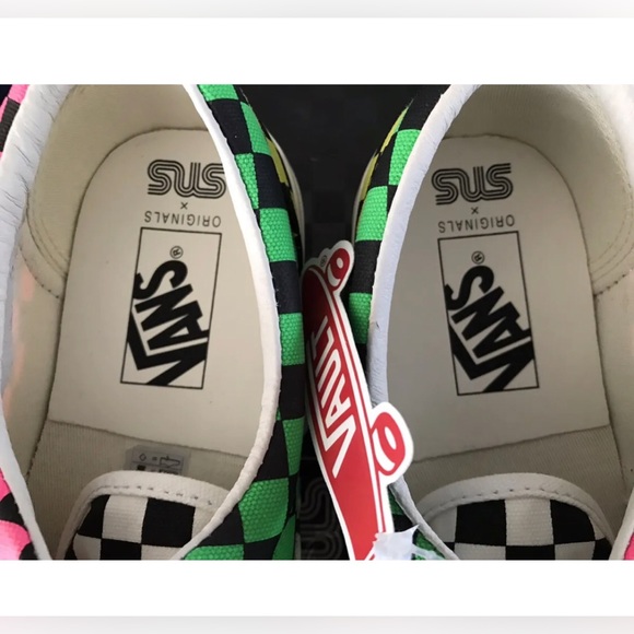 VANS VAULT X SNS LIMITED EDITION RARE COLLAB OG ERA LX KNOCKOUT CHECK MENS 10.5 - Picture 10 of 16